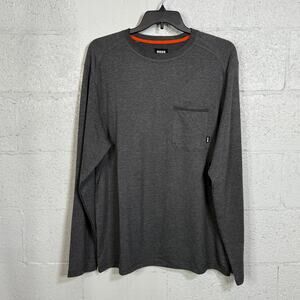 Bass Outdoor Men's Long-Sleeve Ribbed T-Shirt - Caviar XXL $49